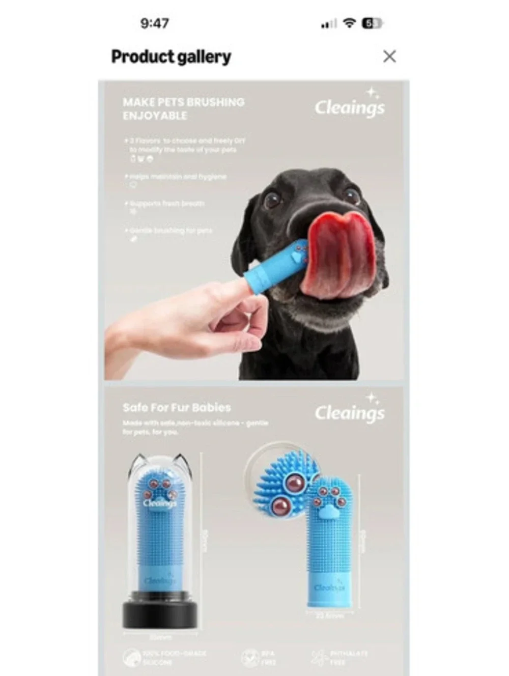 Pet finger toothbrush [COPY]